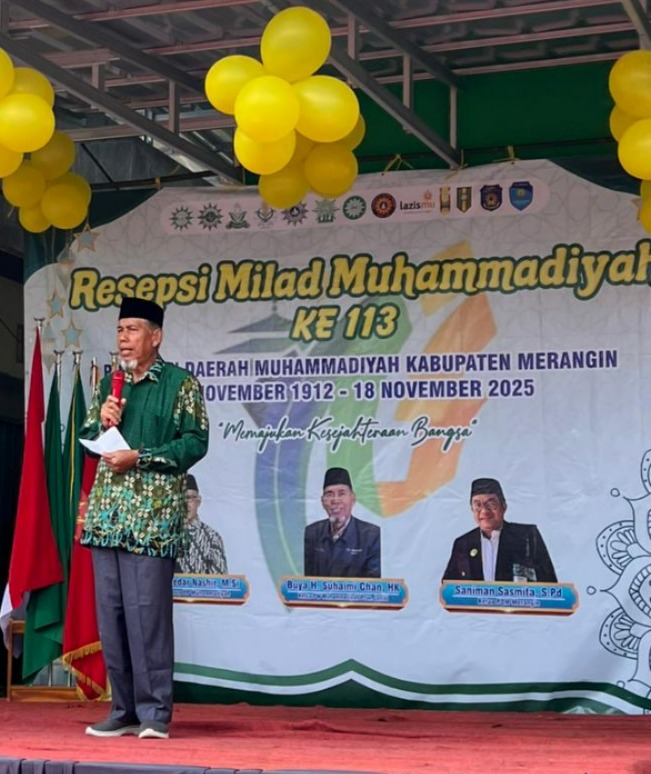Milad ke-113 Muhammadiyah di Merangin: Terlambat yang Bermakna, Sunyi yang Berbuah Amal